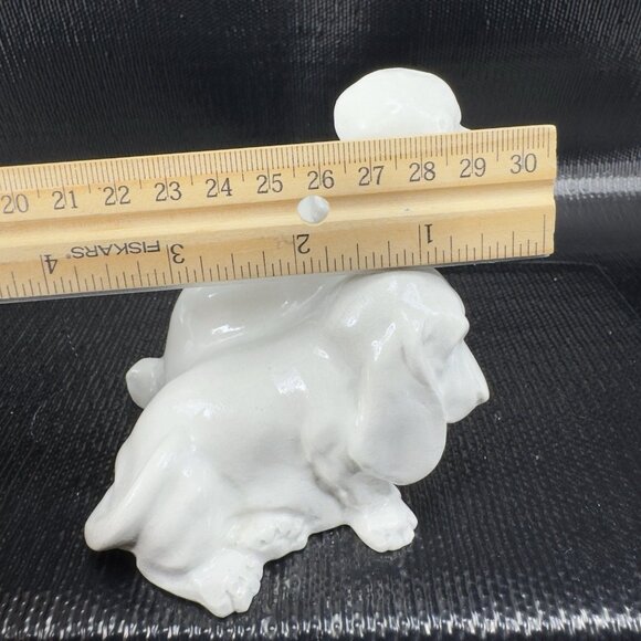 Vintage Hand Made Dogs Sitting Figurine Folk Art Artist Signed Bonhajo Figure - Picture 3 of 11